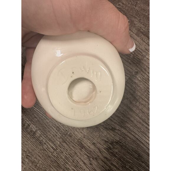 Vintage MCM Ashtray Cosmic Atomic Pink Black White Lot Of 2 1950s Ceramic Kitsch - Picture 4 of 16